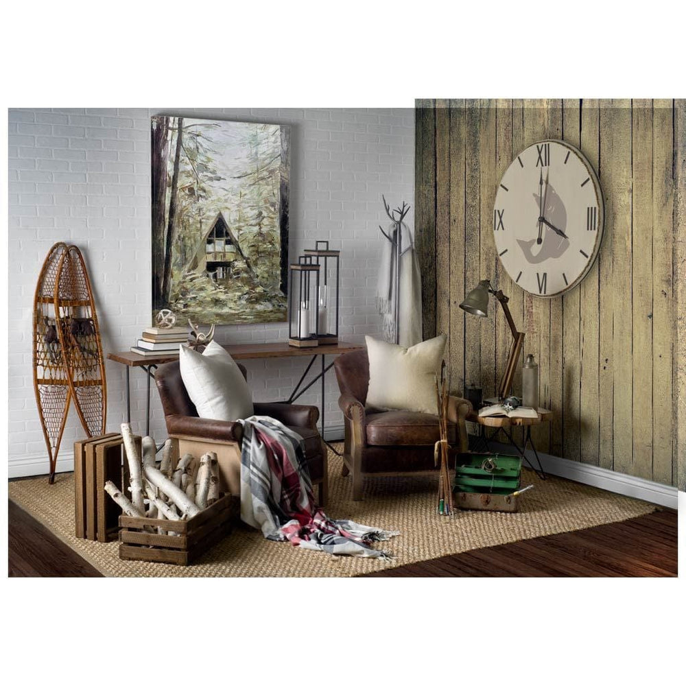 3" Circle Black Wood Analog Wall Clock - Homeroots - Flyclothing LLC