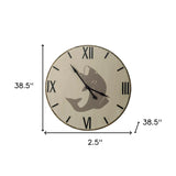 3" Circle Black Wood Analog Wall Clock - Homeroots - Flyclothing LLC