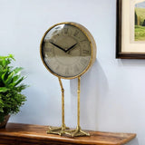 15" Gold Crystal Tabletop Sculpture - Homeroots