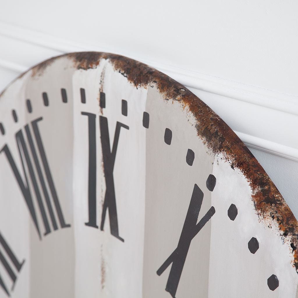 3" Circle Gray And White Wood Analog Wall Clock - Homeroots - Flyclothing LLC
