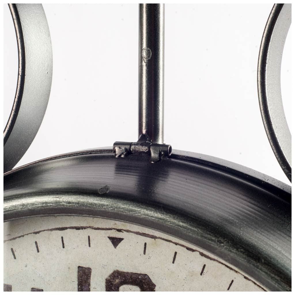 5" Circle Black Glass Analog Wall Clock - Homeroots - Flyclothing LLC