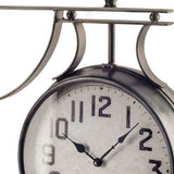 5" Circle Black Glass Analog Wall Clock - Homeroots - Flyclothing LLC