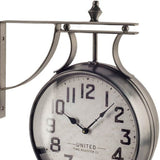 5" Circle Black Glass Analog Wall Clock - Homeroots