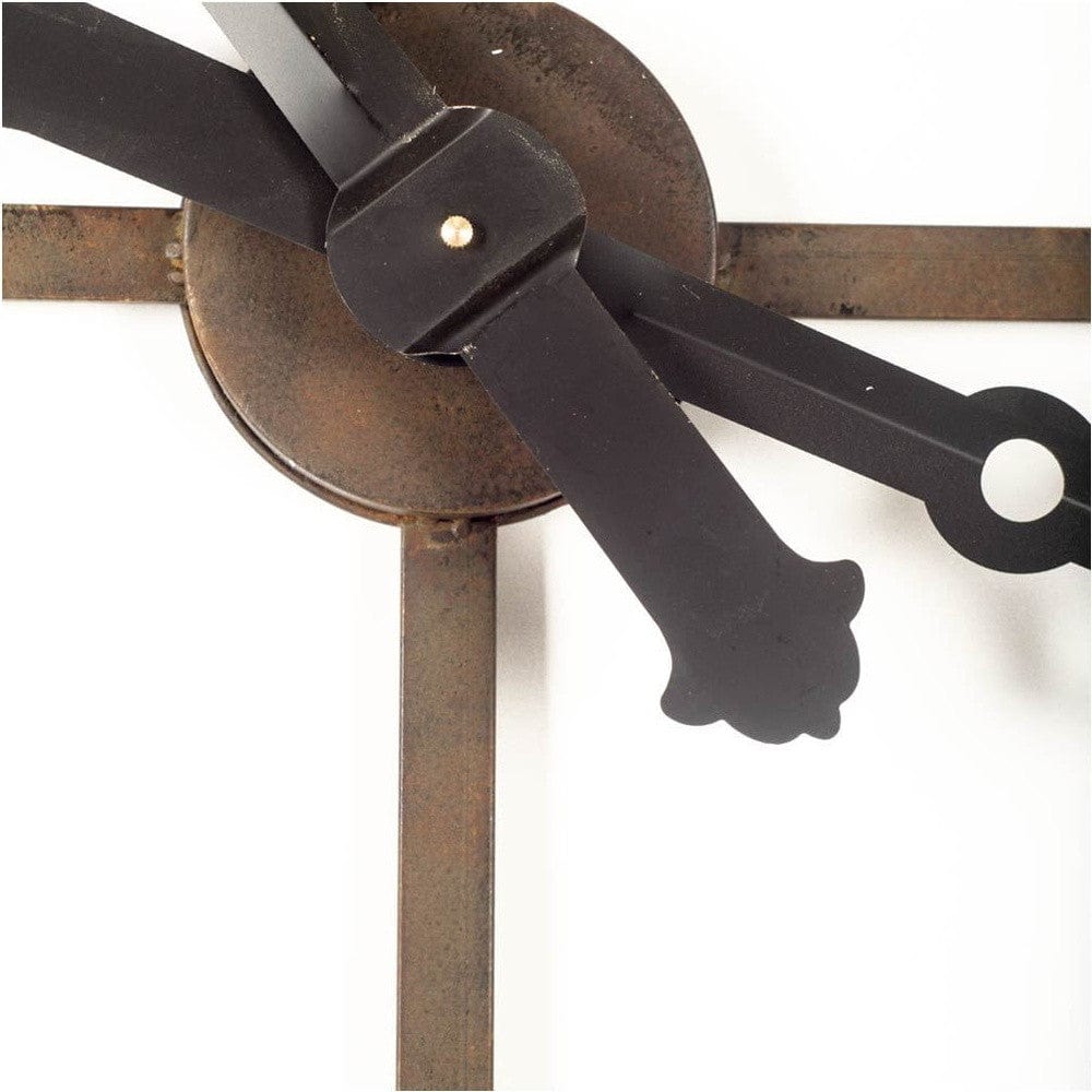 50" Circle Black Metal Skeleton Wall Clock - Homeroots - Flyclothing LLC