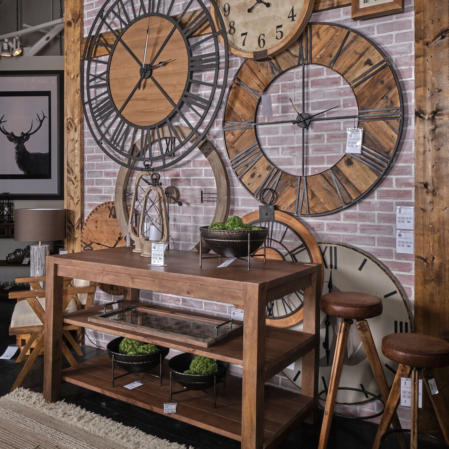 3" Circle Black Metal Skeleton Wall Clock - Homeroots - Flyclothing LLC