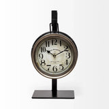 Metallic Brown Metal Hanging Desk Table Clock - Homeroots - Flyclothing LLC