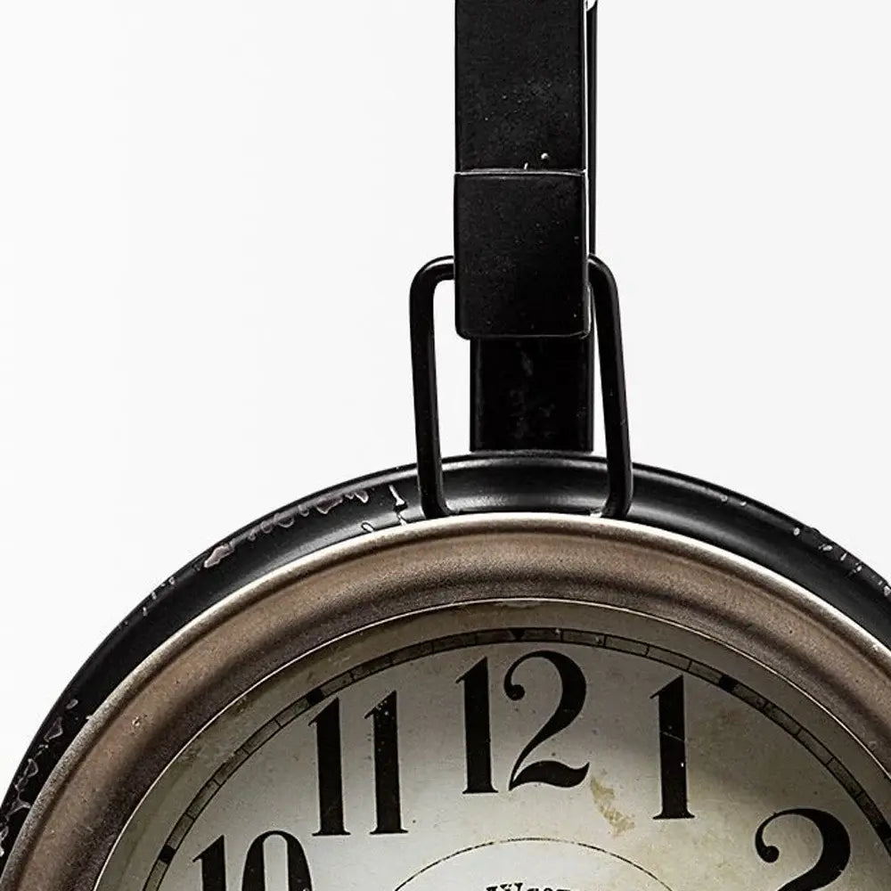Metallic Brown Metal Hanging Desk Table Clock - Homeroots - Flyclothing LLC