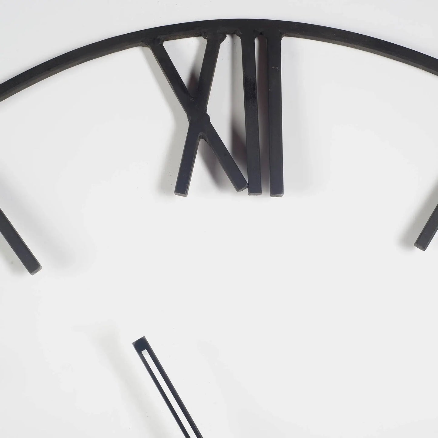 2" Circle Black Metal Skeleton Wall Clock - Homeroots - Flyclothing LLC