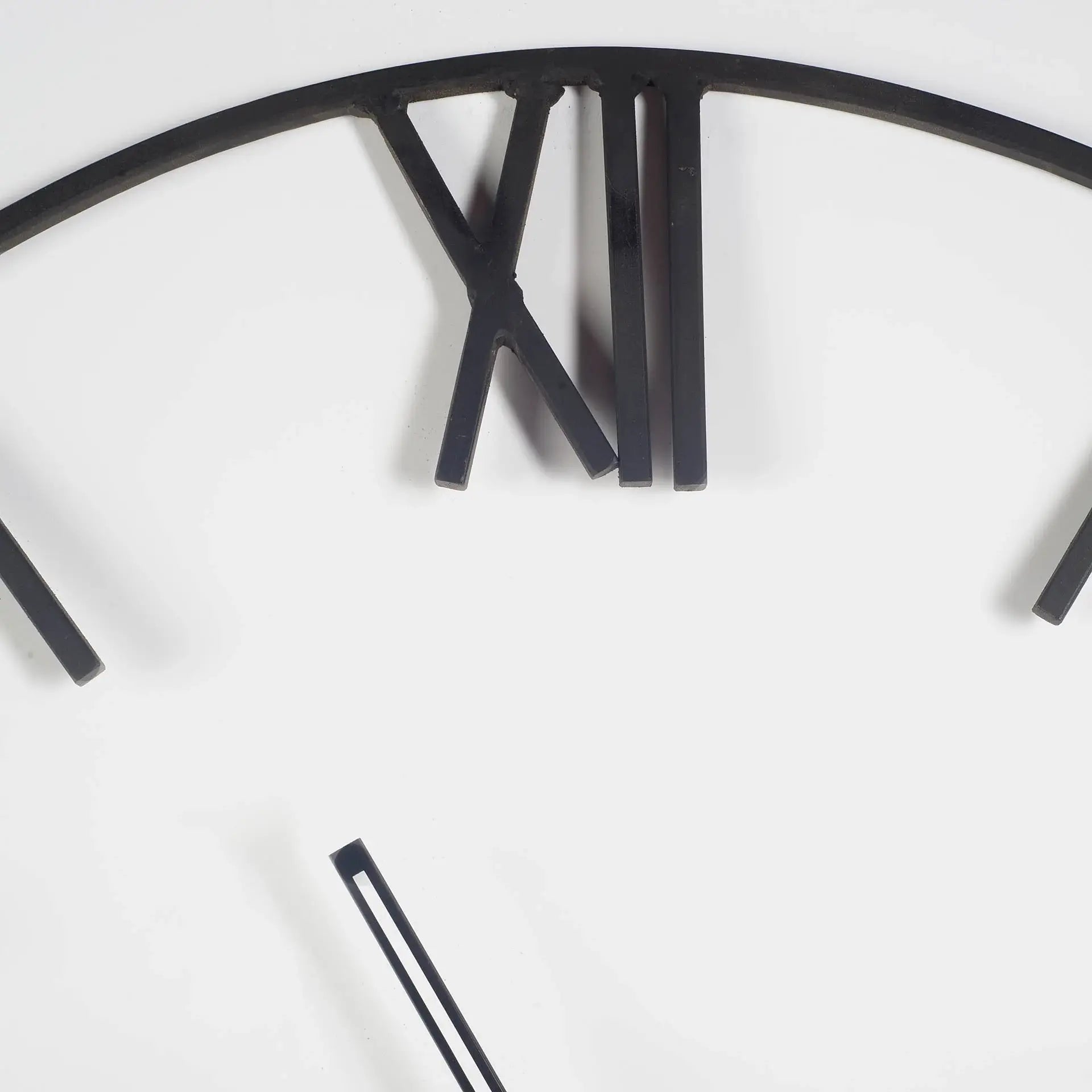 2" Circle Black Metal Skeleton Wall Clock - Homeroots - Flyclothing LLC