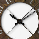 57" Round Industrial Brown Wall Clock - Homeroots - Flyclothing LLC