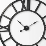 54" Round Xl Industrial Style Wall Clock With Open Face Desing - Homeroots - Flyclothing LLC