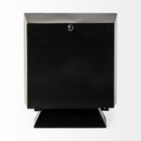 Black Metal Square Desk  Table Clock - Homeroots