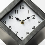 Black Metal Cube Desk Table Clock - Homeroots - Flyclothing LLC