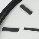 24" Round Large Modern Wall Clock With White Face And Non-Numarical Number - Homeroots - Flyclothing LLC