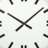 24" Round Large Modern Wall Clock With White Face And Non-Numarical Number - Homeroots - Flyclothing LLC