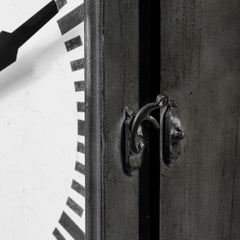 Rectangular Large Black Industrial Style Wall Clock - Homeroots