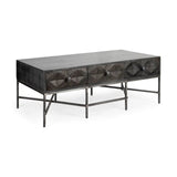 Rectangular Solid Wood Coffee Table W 3 Drawers - Homeroots