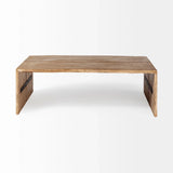 Rectangular Solid Wood Top And Base Coffee Table - Homeroots - Flyclothing LLC