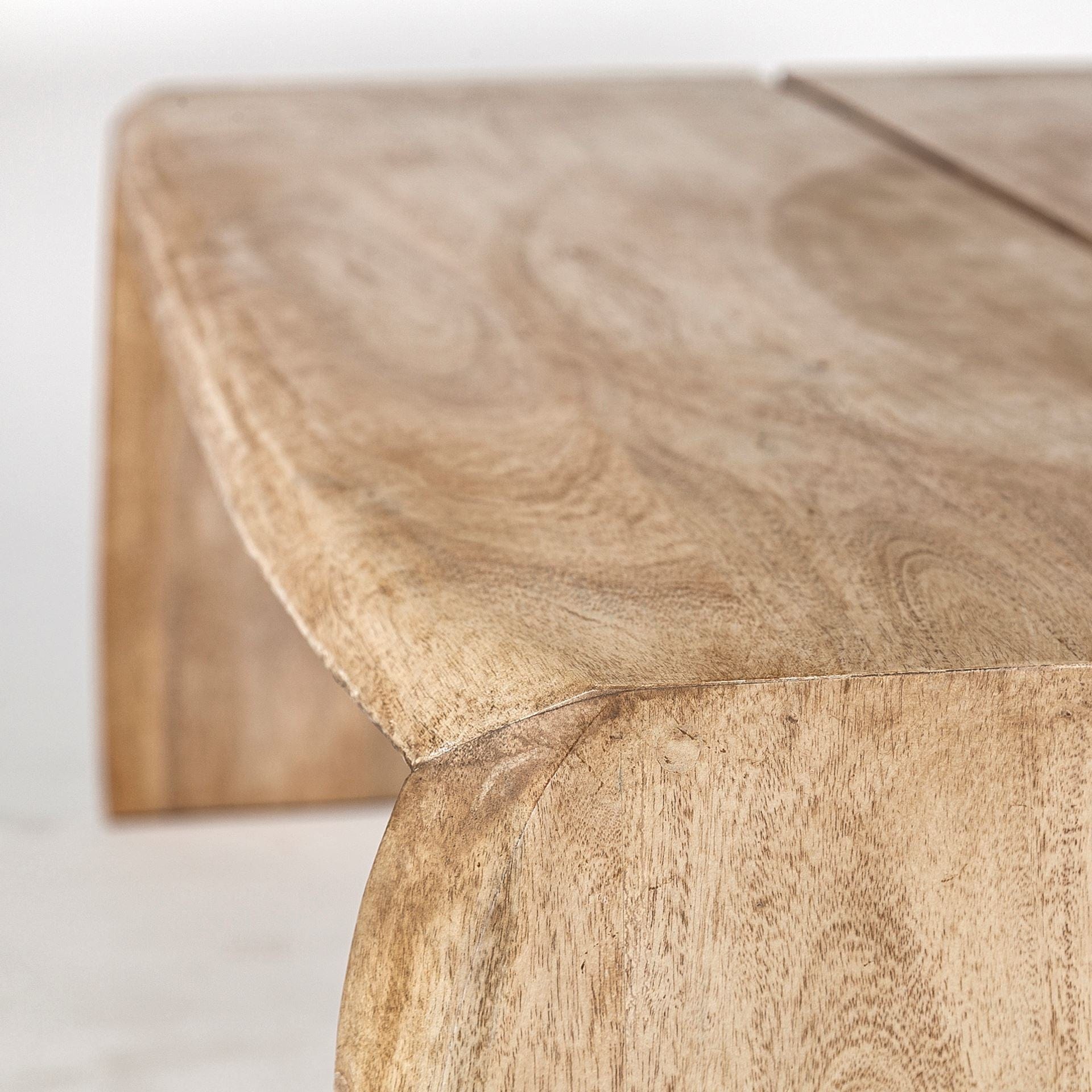 Rectangular Solid Wood Top And Base Coffee Table - Homeroots