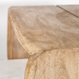 Rectangular Solid Wood Top And Base Coffee Table - Homeroots
