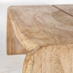Rectangular Solid Wood Top And Base Coffee Table - Homeroots