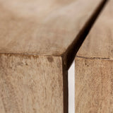 Rectangular Solid Wood Top And Base Coffee Table - Homeroots - Flyclothing LLC