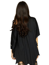 Gothic Glitter Spider Web Costume Poncho