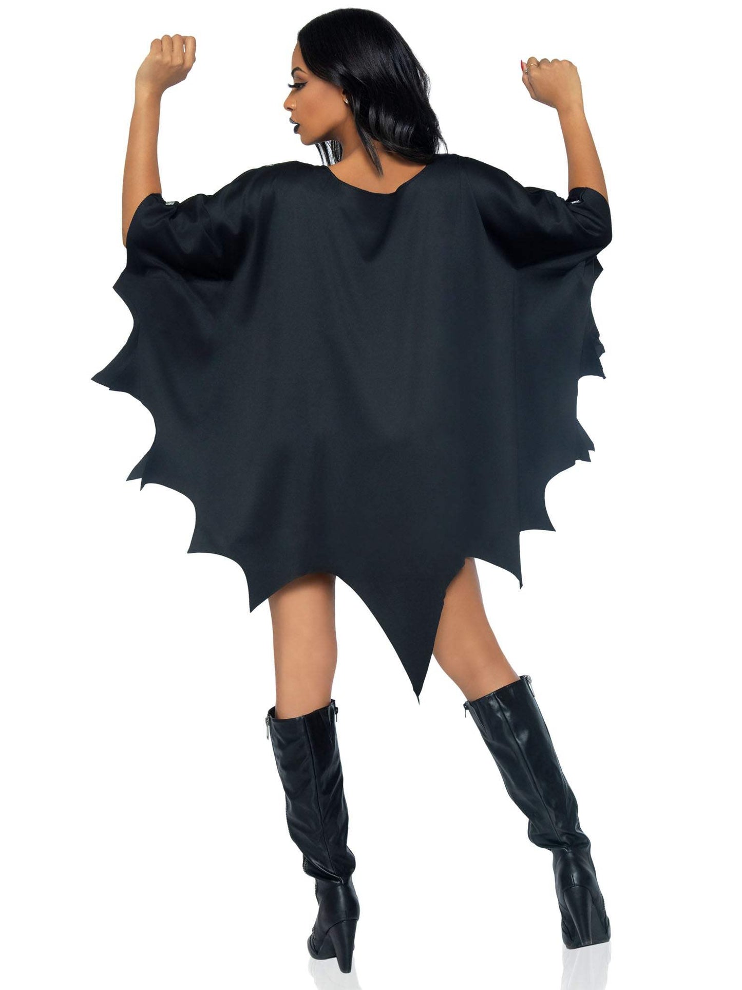 Gothic Glitter Spider Web Costume Poncho