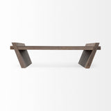 36" Brown Coffee Table - Homeroots