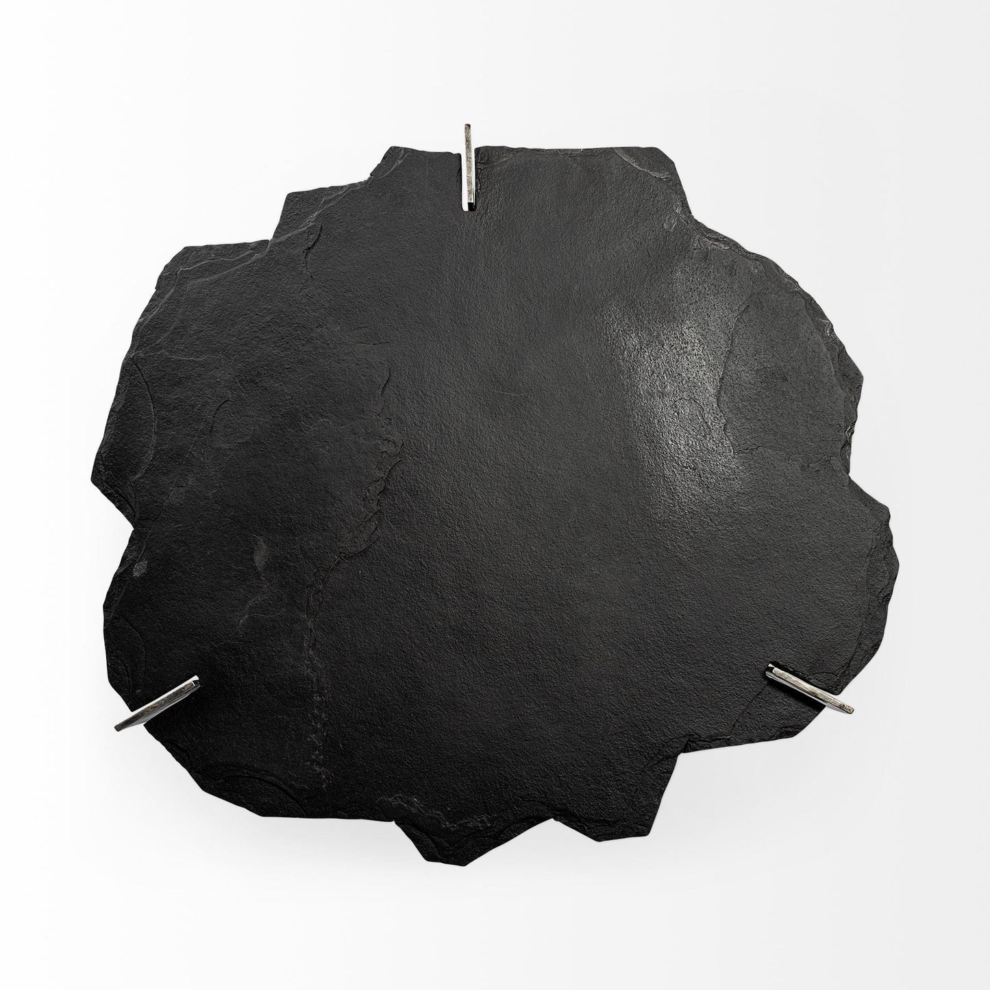 40" Black And Gold Stone And Iron Free Form Distressed Coffee Table - Homeroots - Flyclothing LLC