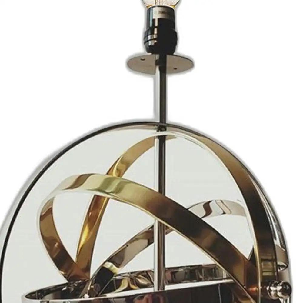 17" Bronze Metal Standard Table Lamp - Homeroots