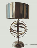 17" Bronze Metal Standard Table Lamp - Homeroots