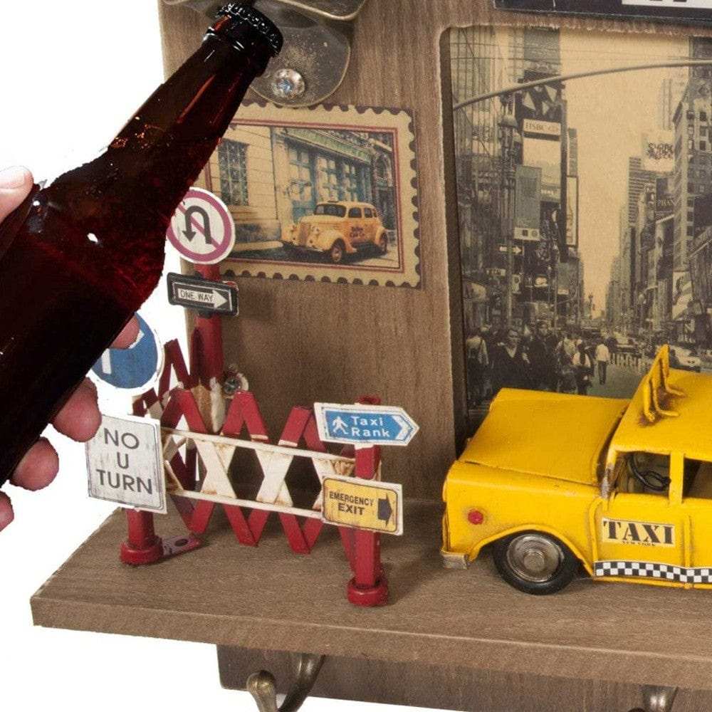 Shadow Box With 3 Metal Keychain Hooks - Homeroots - Flyclothing LLC