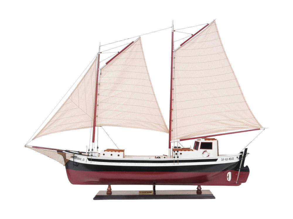 Sailboat Model With Solid Wood Base - Homeroots - Flyclothing LLC