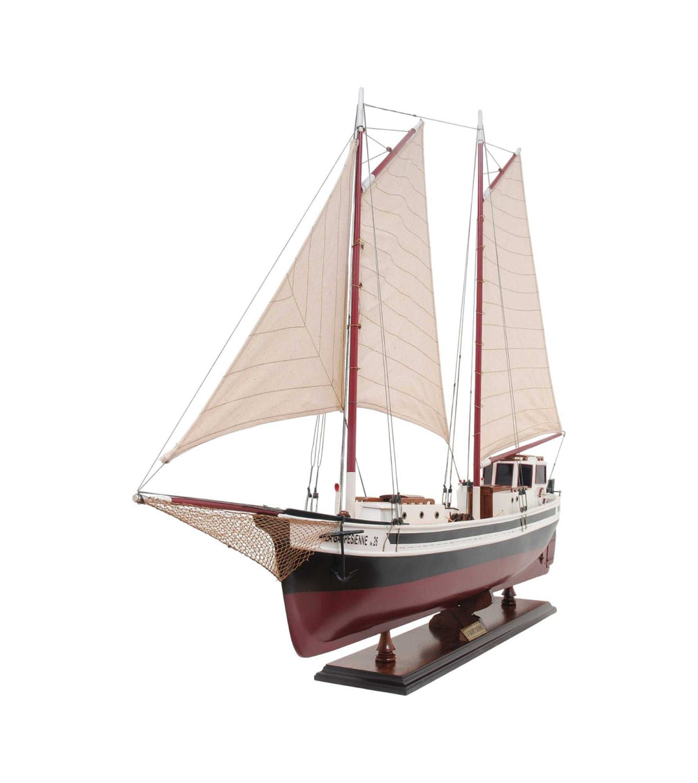 Sailboat Model With Solid Wood Base - Homeroots - Flyclothing LLC