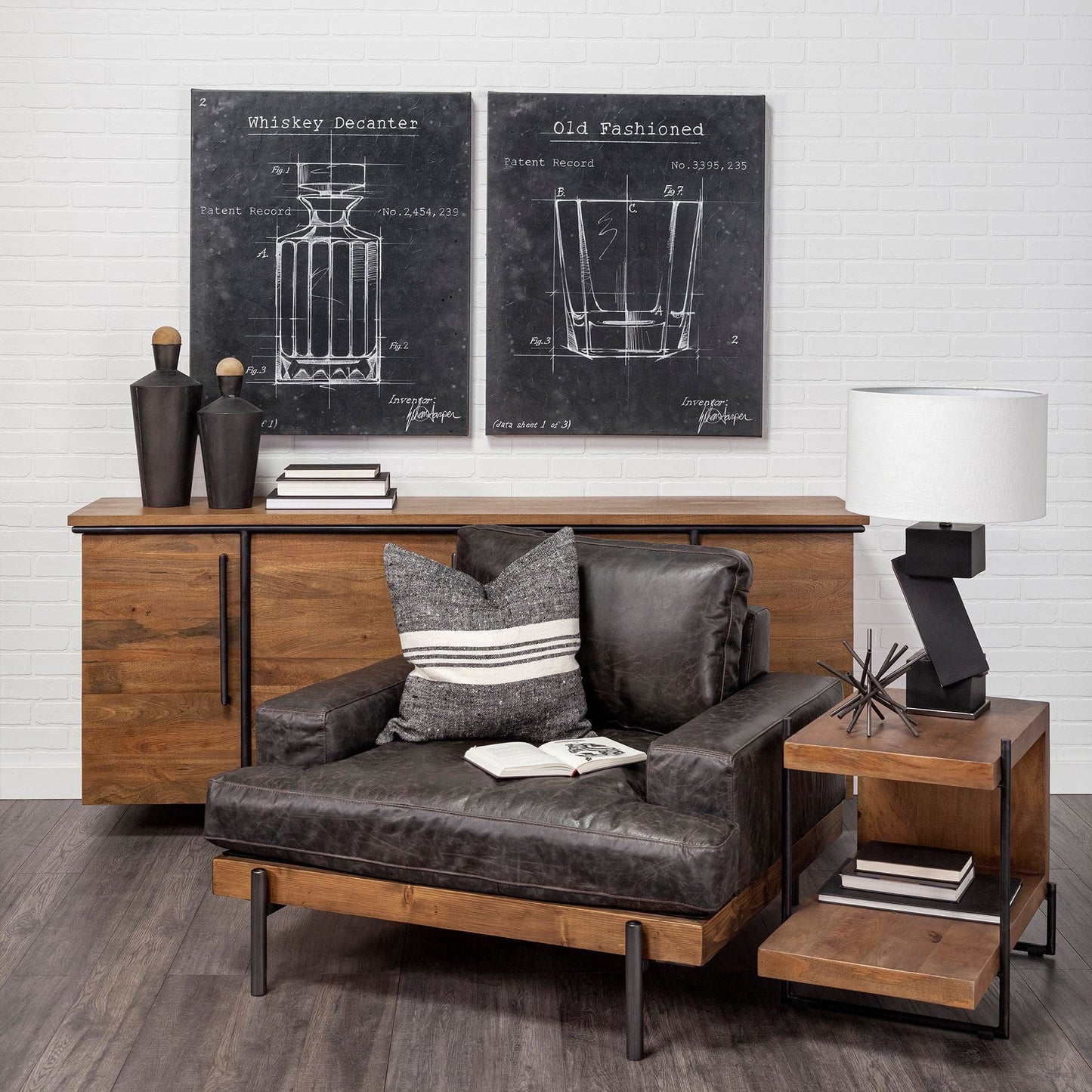 41" Black Faux Leather Distressed Club Chair - Homeroots - Flyclothing LLC