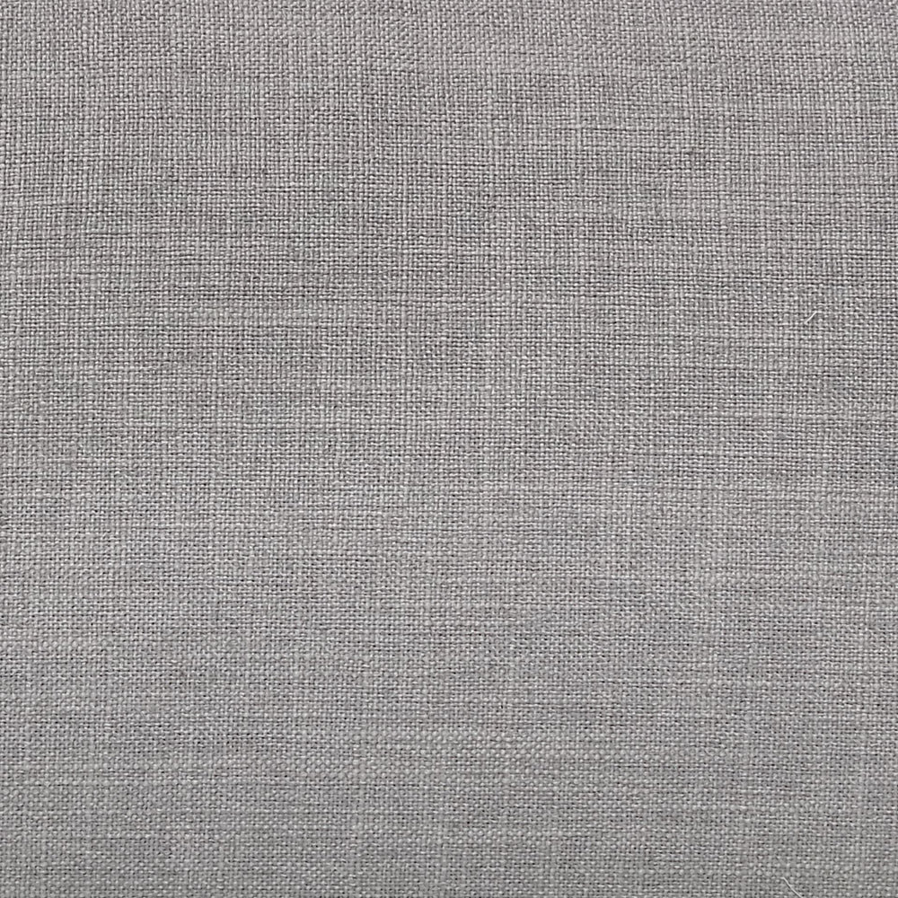 38" Gray And Wood Brown Linen Arm Chair - Homeroots