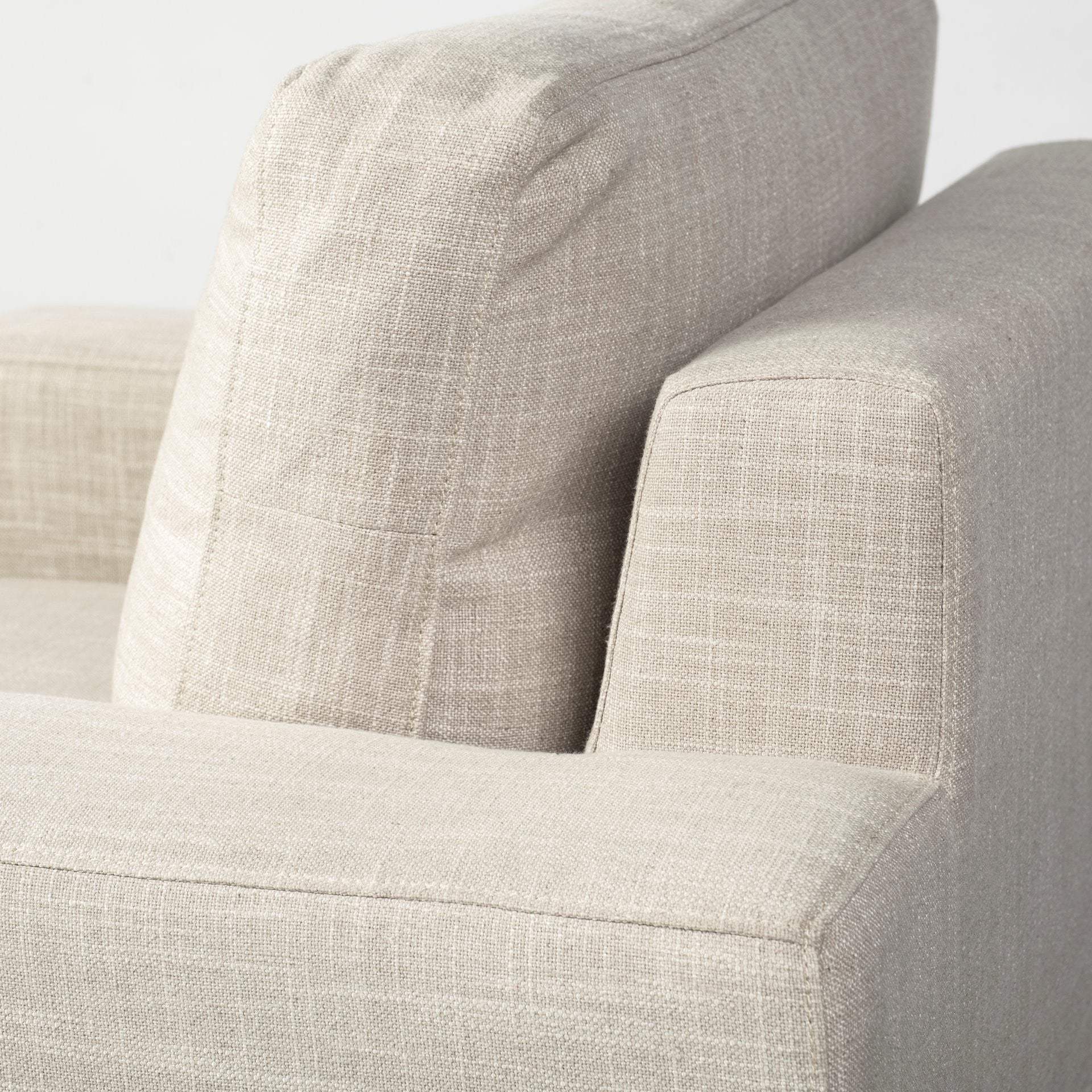 41" Cream And Black Fabric Arm Chair - Homeroots - Flyclothing LLC