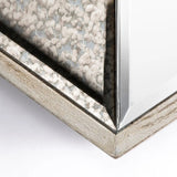 14" Natural Novelty Framed Accent Mirror - Homeroots