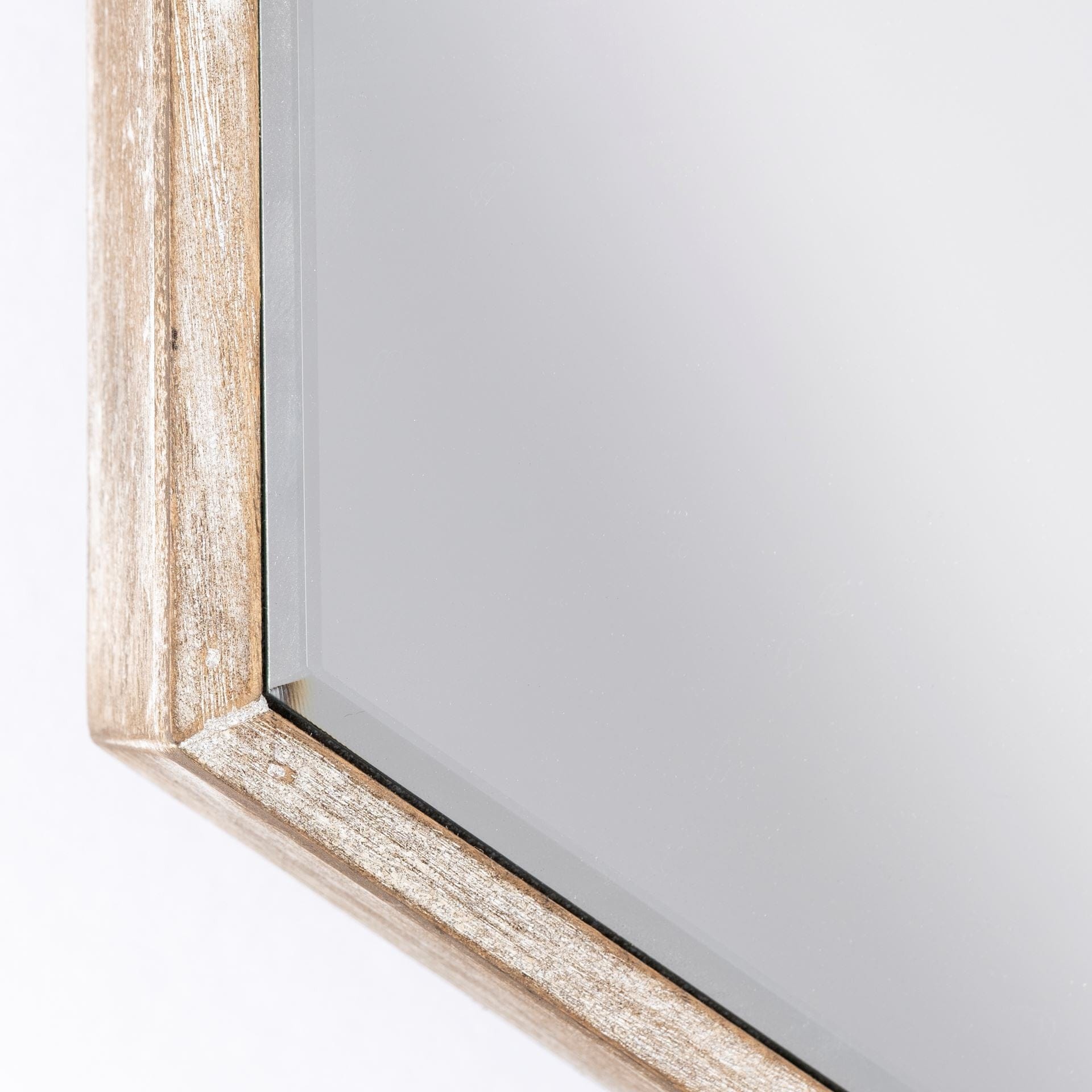 12" Natural Novelty Framed Accent Mirror - Homeroots - Flyclothing LLC