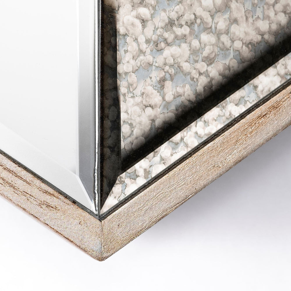 12" Natural Novelty Framed Accent Mirror - Homeroots - Flyclothing LLC