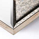 12" Natural Novelty Framed Accent Mirror - Homeroots