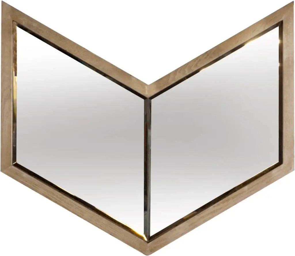 23" Natural Novelty Framed Accent Mirror - Homeroots - Flyclothing LLC