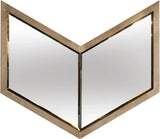 23" Natural Novelty Framed Accent Mirror - Homeroots - Flyclothing LLC