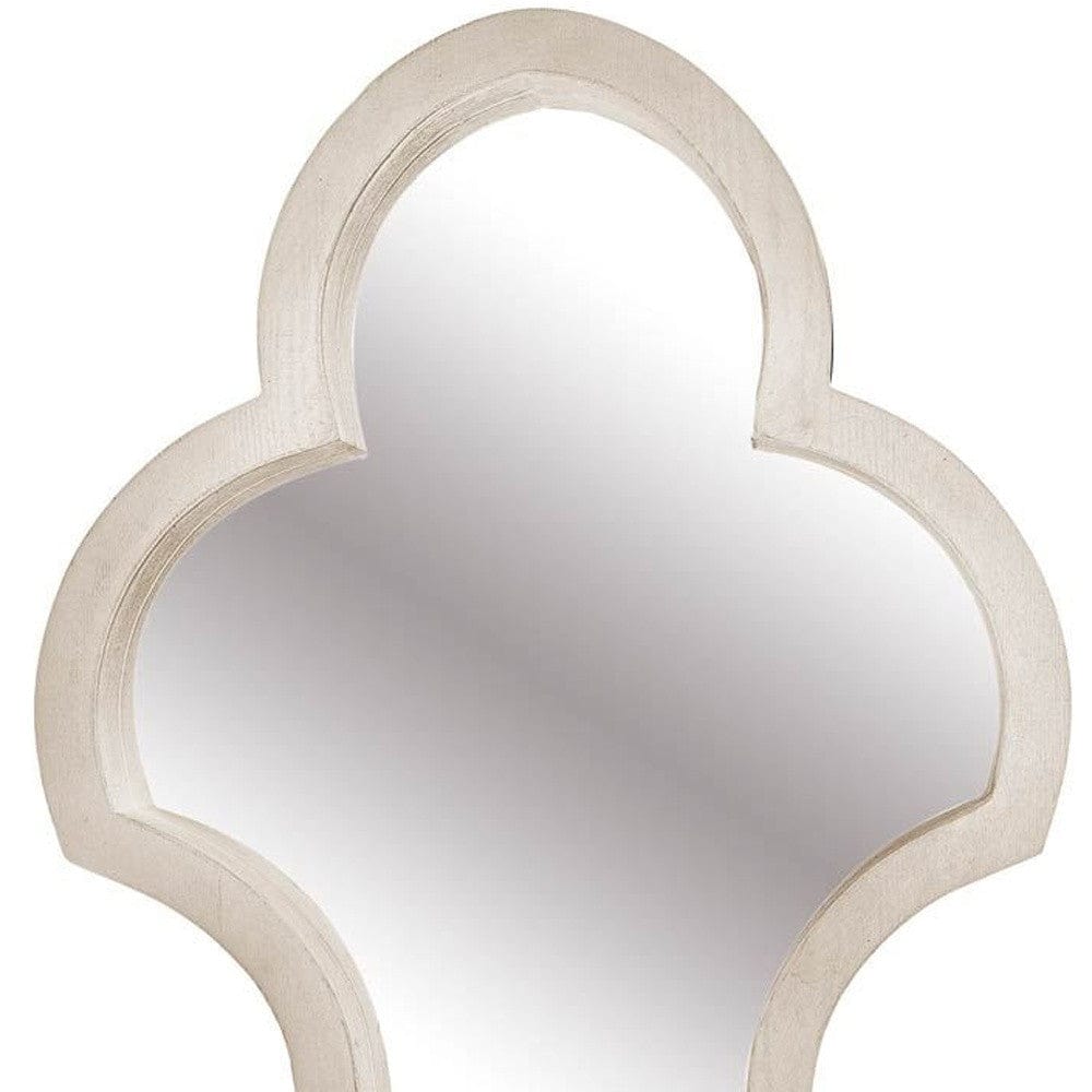 34" Natural Novelty Framed Accent Mirror - Homeroots - Flyclothing LLC