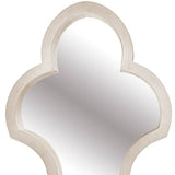 34" Natural Novelty Framed Accent Mirror - Homeroots
