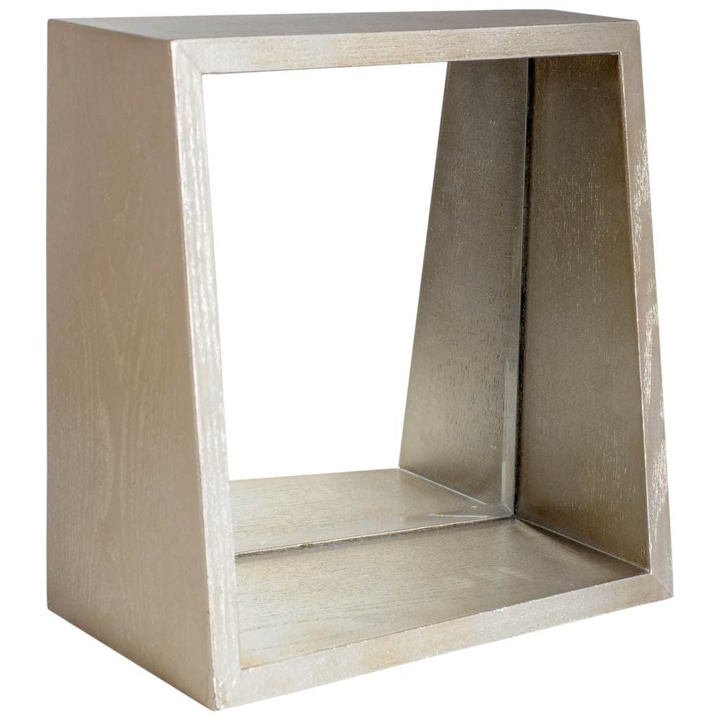 14" Champagne Wood Box Framed Accent Mirror - Homeroots - Flyclothing LLC