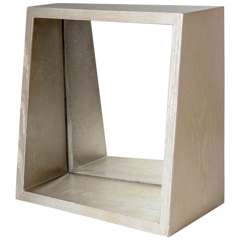14" Champagne Wood Box Framed Accent Mirror - Homeroots - Flyclothing LLC