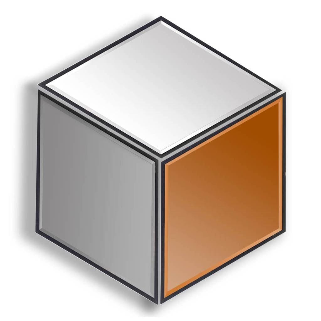 10" Gray Hexagon Metal Framed Mirror Set - Homeroots - Flyclothing LLC