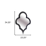 34" Black Novelty Framed Accent Mirror - Homeroots - Flyclothing LLC